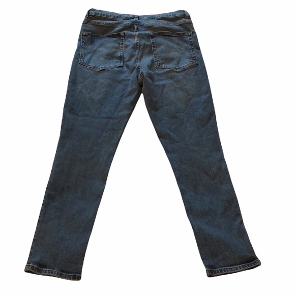 Reformation Jeans High & Skinny Cropped Stretch Jeans in Syracuse Wash - Picture 2 of 15